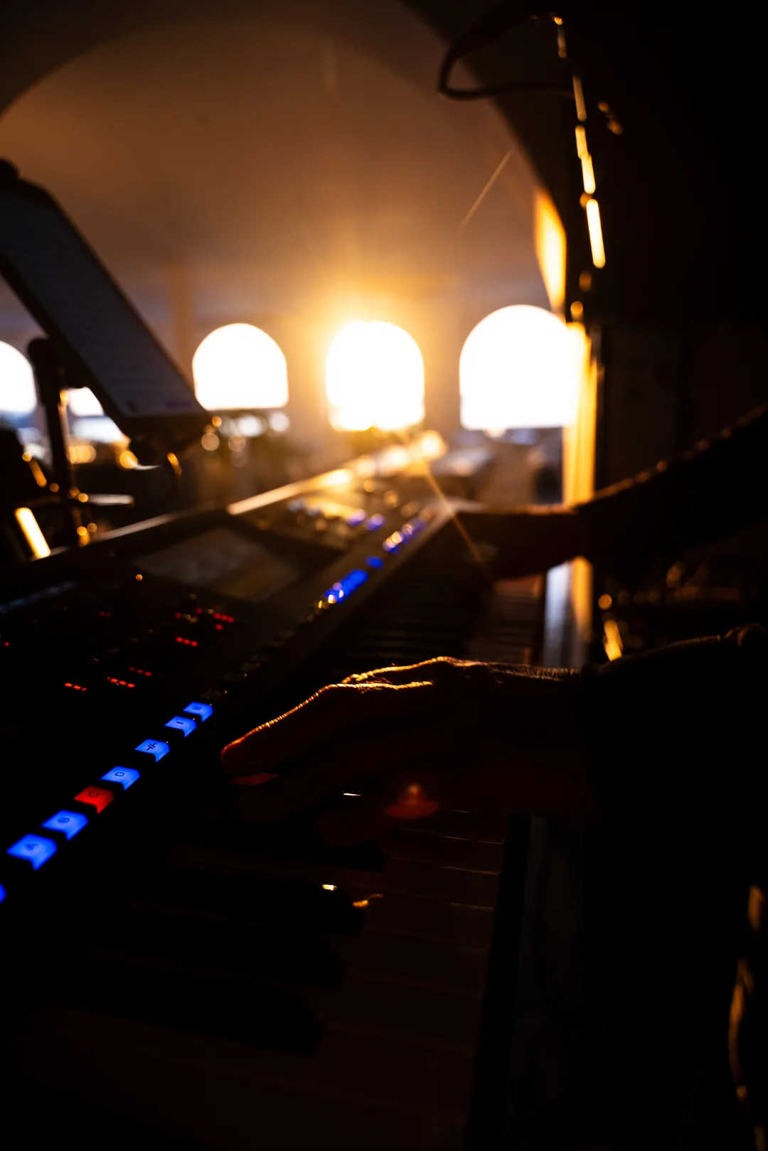 Console e service audio per un evento serale